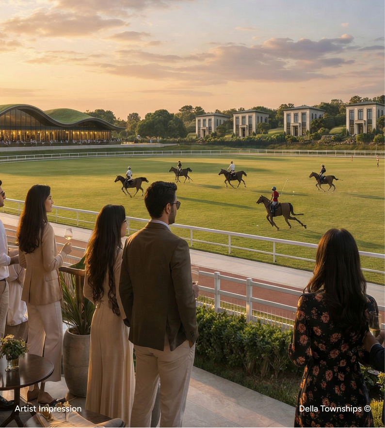 Viewing deck at Della Community Polo Lifestyle | Della Racecourse, Raipur