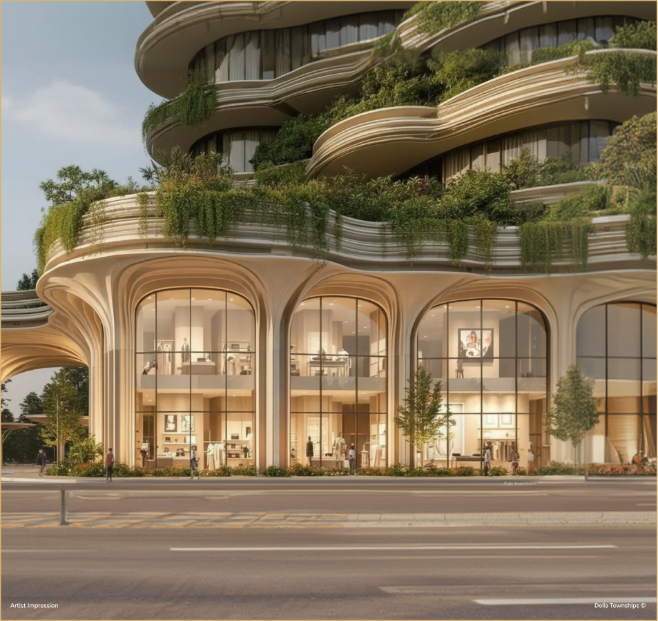Design District entrance at Della Townships | Della Racecourse, Raipur