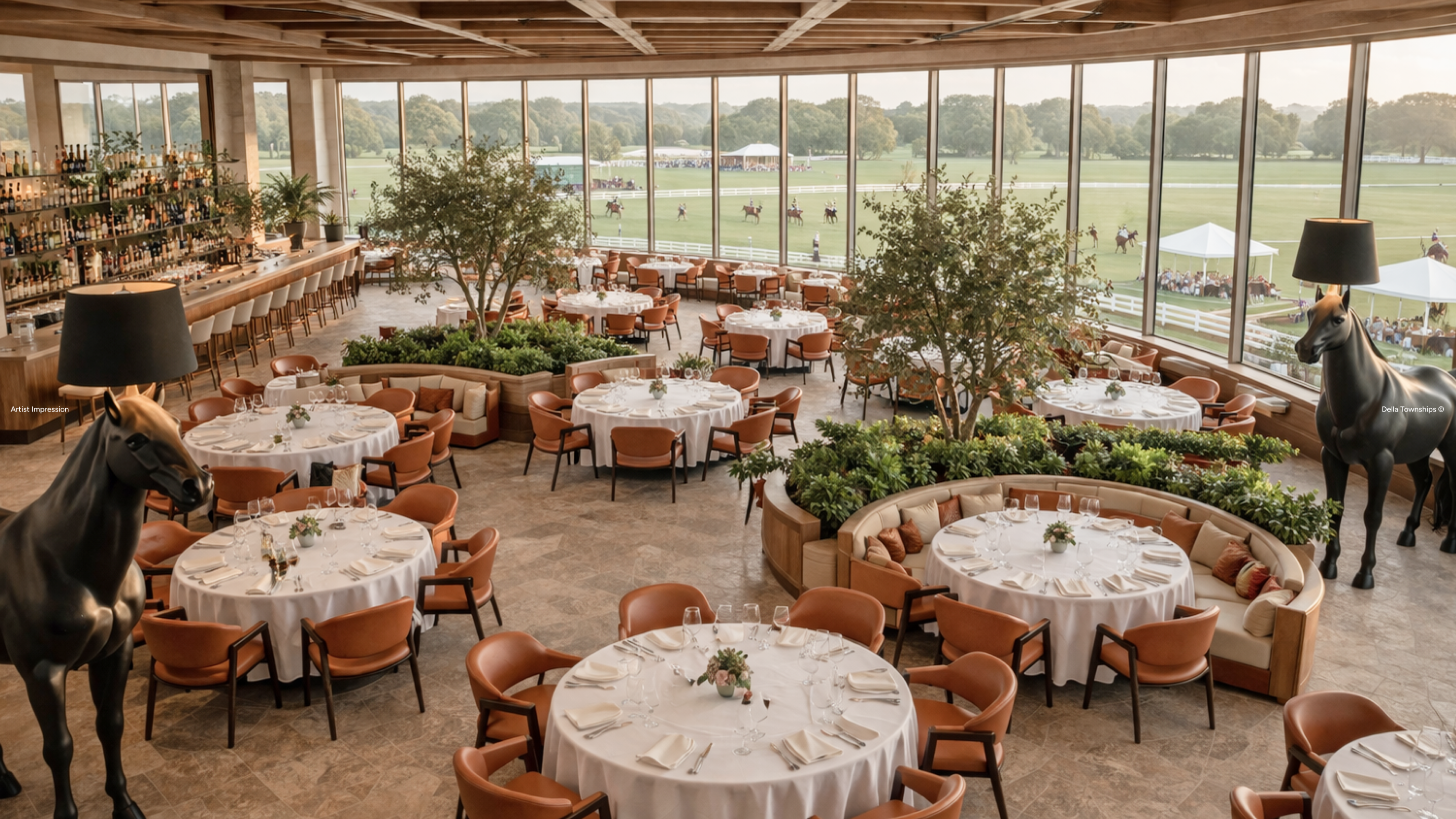 PNF Restaurant interior at Della Townships | Della Racecourse, Raipur