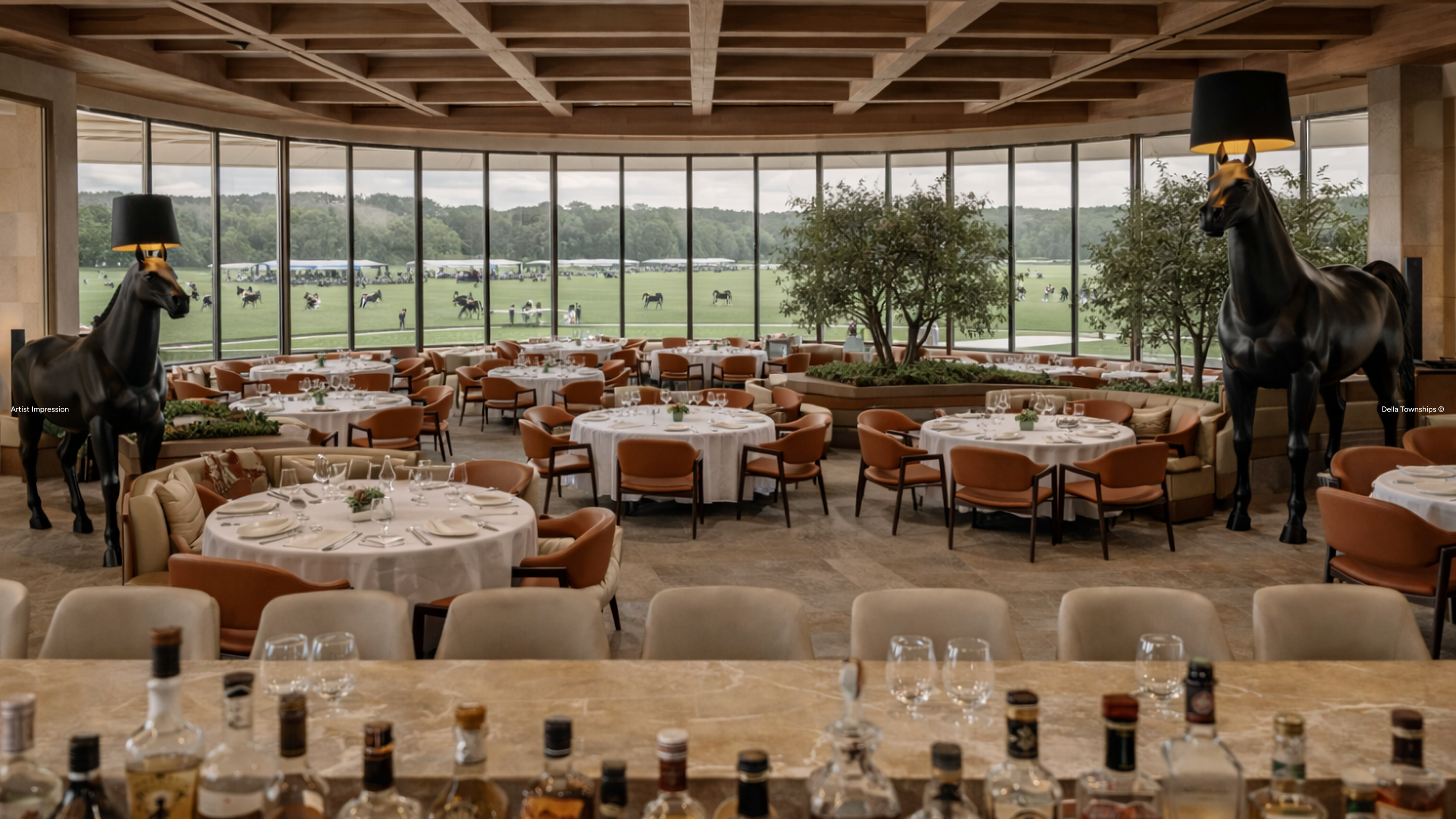 PNF Restaurant ambience at Della Townships | Della Racecourse, Raipur