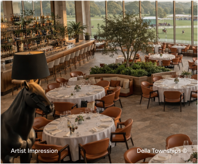 Signature restaurants and lounges at Della Racecourse Township in Raipur by Della Townships