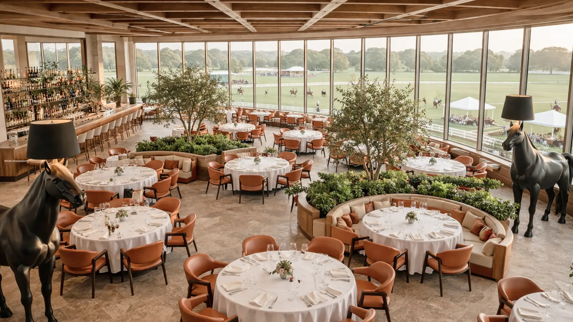 Della International Polo Club dining area | Della Racecourse, Raipur